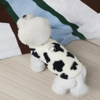 Traceable Cow Bear Pet Vest with Heavy Clothing Small Dog Clothes Cat Autumn Winter Warm