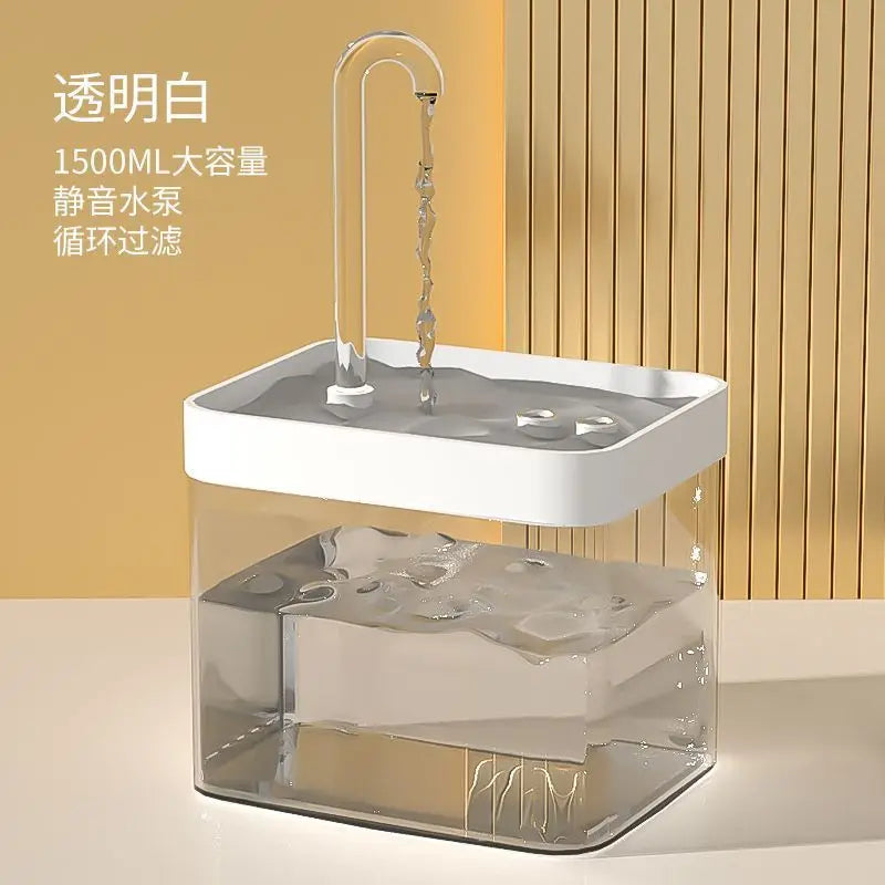 Ultra-Quiet Pet Water Fountain Auto Filter USB Electric Cat Dog Water Dispenser&Burnout Prevention Pump